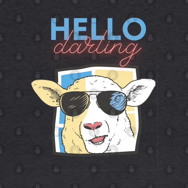 Hallo Darling Sheep by curleedesign